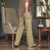 VIRJEANS (VJC915) Summer Soft Ultra Thin Lyocell Linen Baggy Trouser/Pant For Men- Light Brown
