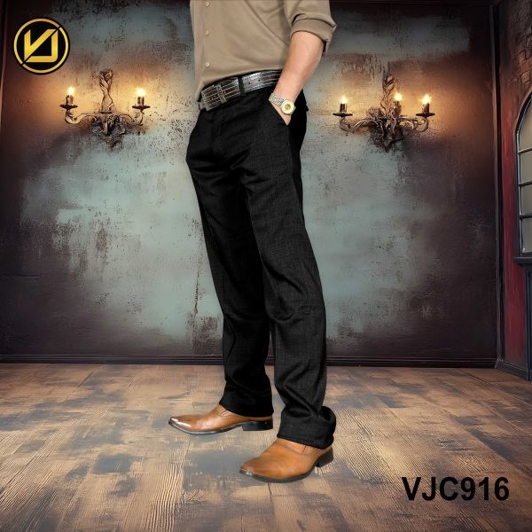 VIRJEANS (VJC916) Formal Pant For Men- Black - Image 5