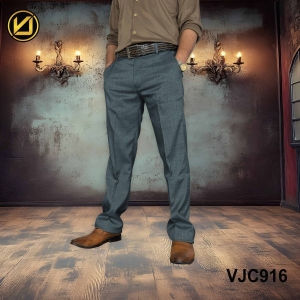 VIRJEANS (VJC916) Formal Pant For Men-Olive Green