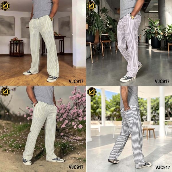 VIRJEANS (VJC917) Fancy Balen Linen Trouser For Men- All Colors