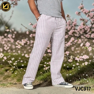 VIRJEANS (VJC917) Fancy Balen Linen Trouser For Men- Maroon