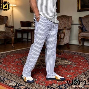VIRJEANS (VJC919) Balen Linen Trouser For Summer Season- Blue