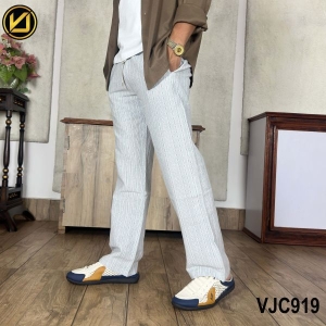 VIRJEANS (VJC919) Balen Linen Trouser For Summer Season- Light Grey