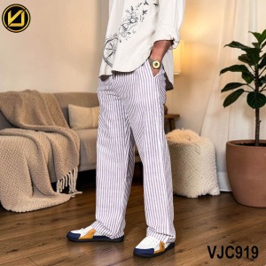 VIRJEANS (VJC919) Balen Linen Trouser For Summer Season- Purple