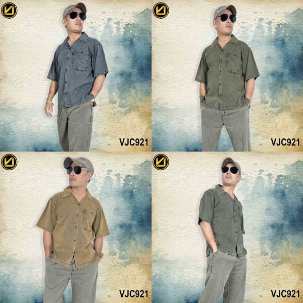 VIRJEANS (VJC921) Summer Lyocell UltraSoft Half Shirt For Men- All Colors