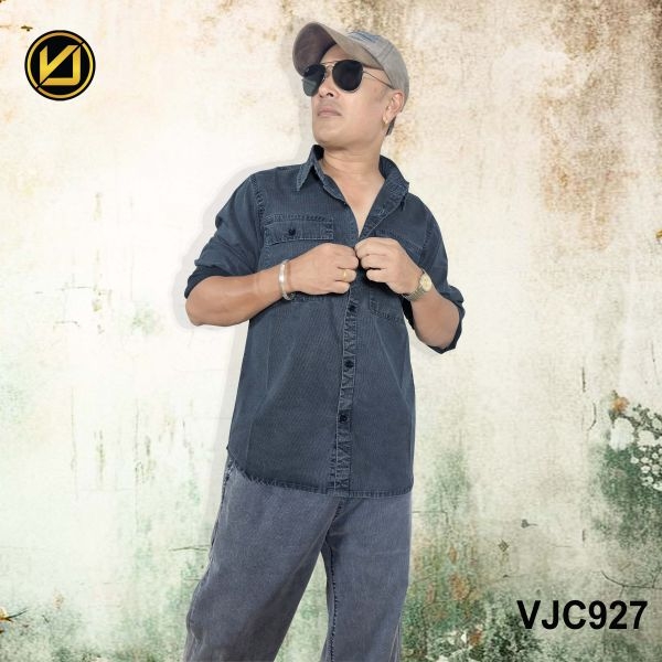 VIRJEANS (VJC927) Summer Lyocell Ultrasoft Full Sleeve Shirt For Men-Dark Blue - Image 4