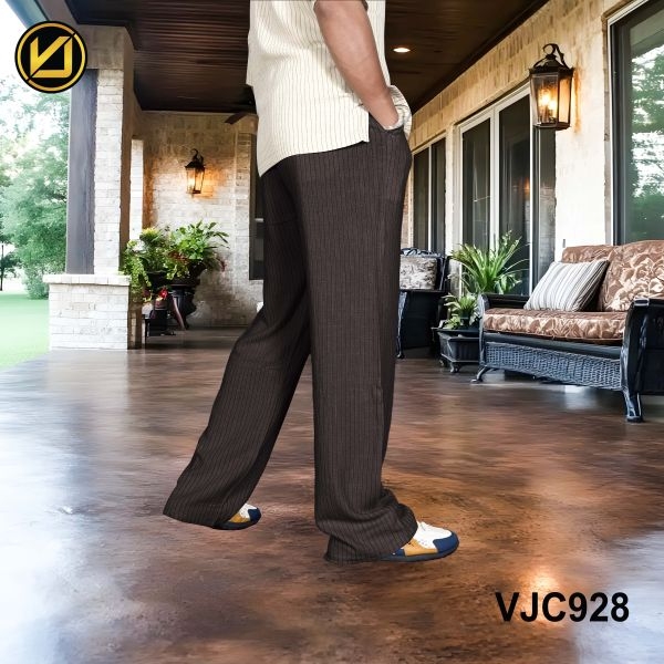 VIRJEANS (VJC928) UltraSoft Summer Linen Trouser For Men- Coffee - Image 5