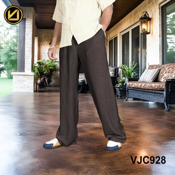 VIRJEANS (VJC928) UltraSoft Summer Linen Trouser For Men- Coffee