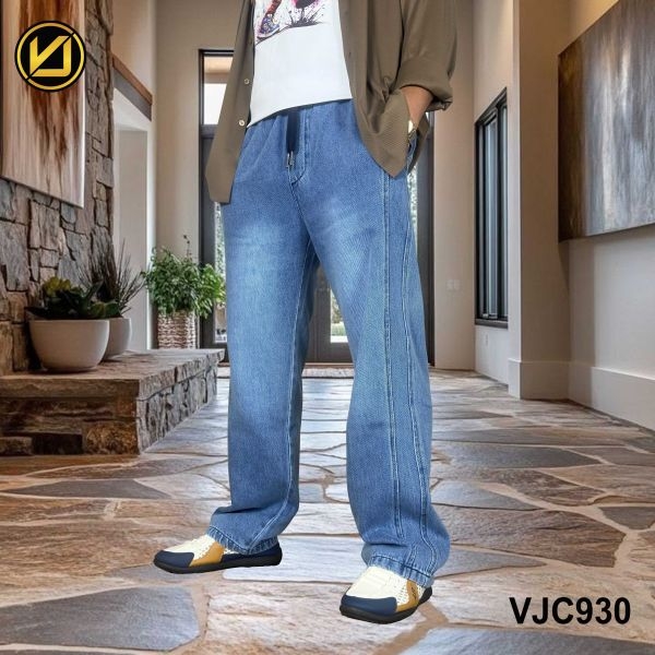 VIRJEANS (VJC930) Baggy Jeans (Denim) Trouser For Men- Light Blue - Image 5