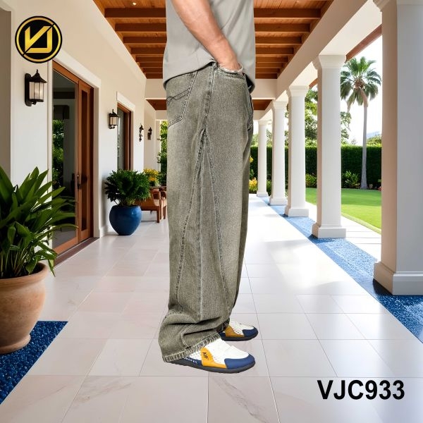 VIRJEANS (VJC933) Balloon Baggy Jeans Pant For Men- Light Coffee - Image 4