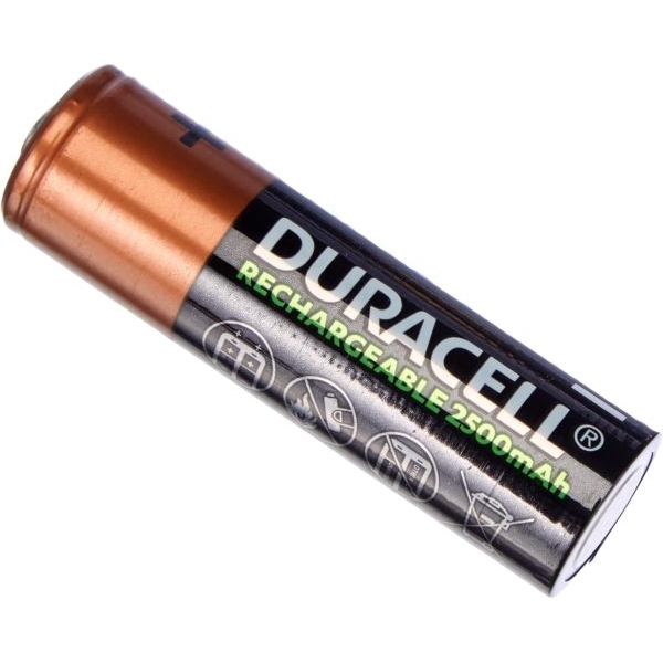 Duracell - Rechargeable Aa 2500 Mah Dx1500 Nimh 1.2V Batteries Long Lasting Power 5 Year Pack of 2 Piece - Image 3