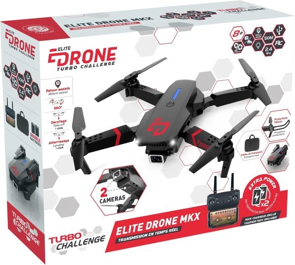 Elite Fly-Drone Turbo Challenge Dual Camera Dual Battery Turbo Challange Strong And Stable