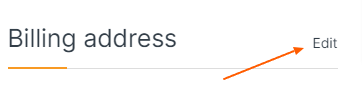 billing address edit