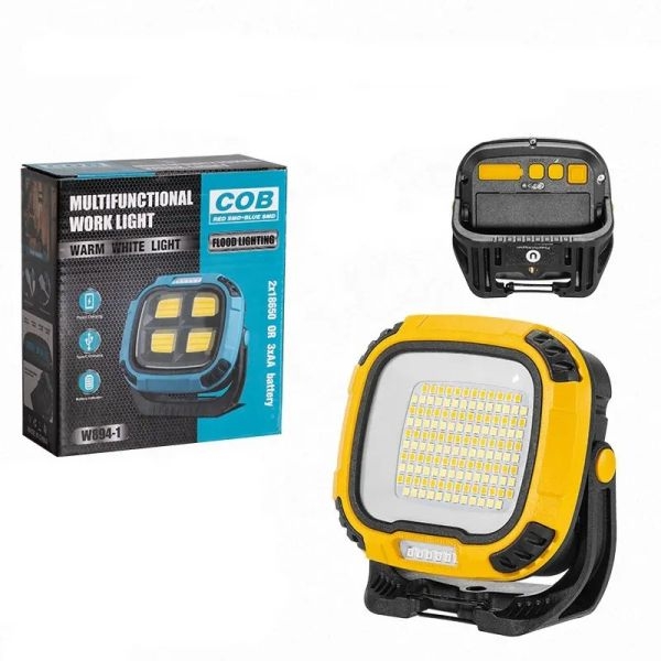 New 30W LED Floodlights Spotlights LED COB Search Lights Outdoor Lamp Rechargeable Cordless LED Work Light - Image 2