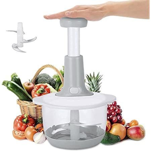 Manual Vegetable Mincers Press Type Household Garlic Meat Cutter Grinder - Image 4