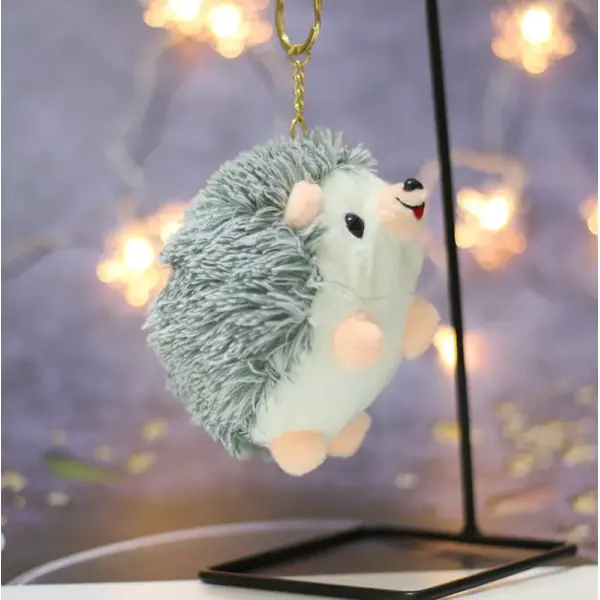 KOJA Unisex Cute Cartoon Plush Hedgehog 1 PCS KeyChain Kawaii Plump Soft Toy - Image 3