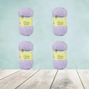 4 Pcs Ganga Olivia Olv040 Lebender Double Knit Yarn 100G
