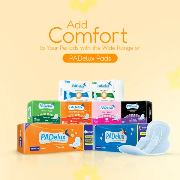 PADelux Sanitary Pads Dry Feel, 280mm- 6Pads (pack of 6) - Image 4