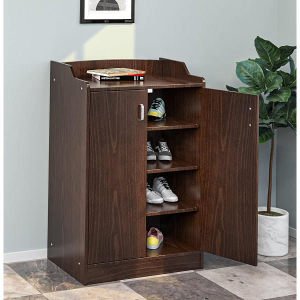 Shoe Rack for Home and Office, Wooden Multi Layer Cabinet, Multipurpose Daraz, Engineered Wood 6 Shelves In Multi Color - Image 6