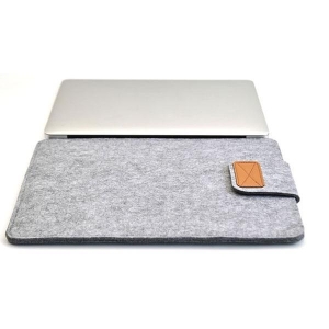 Soft Laptop Bag Case Cover Anti-Scratch For Macbook Tablet (Gray)