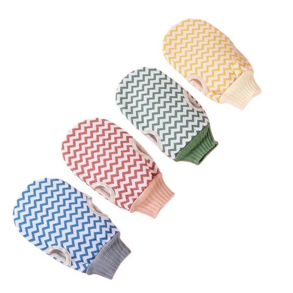 Bath Mitt Exfoliating Glove Scrubber for Cleaning Dead Skin Cells Remove Body Spa Leg Scrubber Loofah Sponge Washcloth (Color may vary) - Image 3