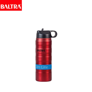 BALTRA Sports Bottle | Brisk | 600 ml | Double walled stainless steel | SS vacuum insulated flask | Keep hot & cold for 12 hours | Made with stainless steel 304 | 18/8 food grade materials
