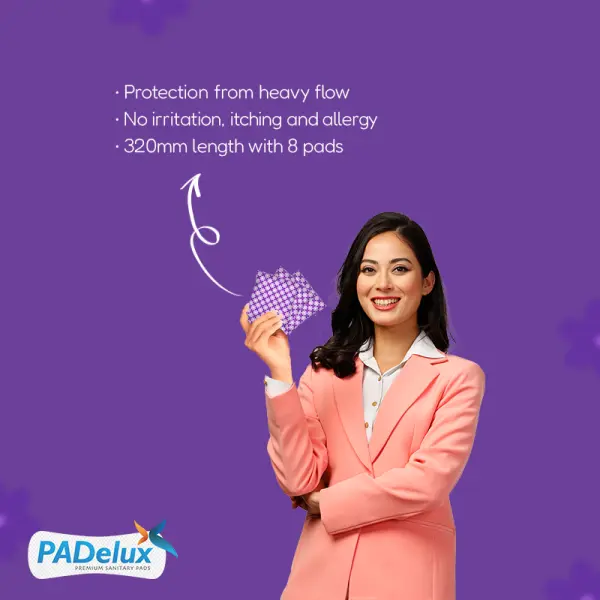 PADelux Sanitary Pads Ultra Goodnight XXL 320 mm- 8 Pads Set of 6 - Image 2