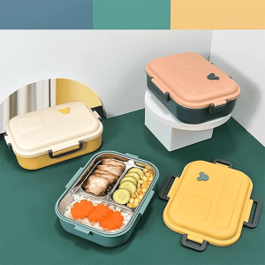 KOJA Insulated Stainless Steel Lunch Box for Kids Tiffin Box for School 3