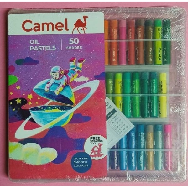 Camel Oil Pastels – 50 Shades | Smooth & Vibrant Coloring Set - Image 3