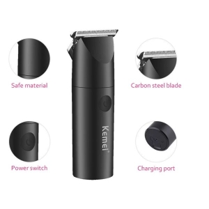 Kemei-KMX3 Mini Hairdresser Hair Clippers Professional Men Beard Scissors Men's Battery Hair Clipper Travel Electric Shaver