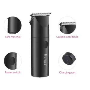 Kemei-KMX3 Mini Hairdresser Hair Clippers Professional Men Beard Scissors Men's Battery Hair Clipper Travel Electric Shaver