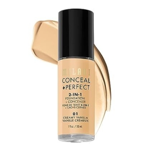 Milani Conceal + Perfect 2-In-1 Foundation + Concealer - 01 Creamy Vanilla 30ml by Genuine Collection