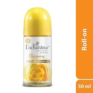Enchanteur Charming Roll-On Anti-Perspirant Deodorant | 48-Hour Odour Protection, Quick-Dry & Non-Sticky | Floral French Fragrance | 50 ML