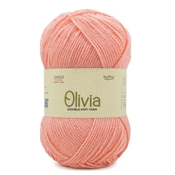 Ganga Double Knit Yarn 100gm Peach Pink