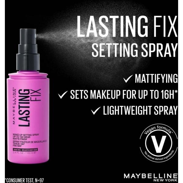 Maybelline New York Lasting Fix Makeup Setting Spray, Matte Finish 100 ml, 3.4 Fl Oz - Image 3
