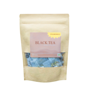 Chamomile Black Tea Natural Flower Blend For Better Sleep, Calmness and Digestion - Suiro Teas 30 Tea bags