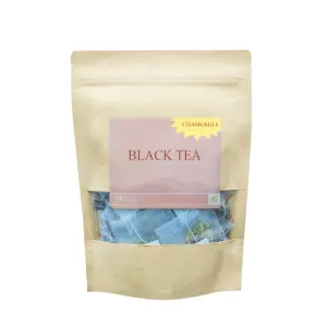 Chamomile Black Tea Natural Flower Blend For Better Sleep, Calmness and Digestion - Suiro Teas 30 Tea bags