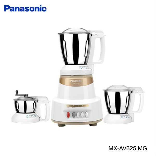 Panasonic MX-AV325MG 600 Watt Super Mixer Grinder With 3 Jars (Marvel Gold) - Image 2