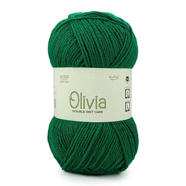 Green Ganga Oliva Knitting Yarn Ola017 100 Grams