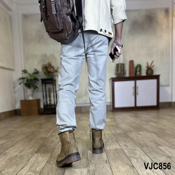 VIRJEANS (VJC856) Stretchable Cotton Straight Pant For Men- Blue - Image 3