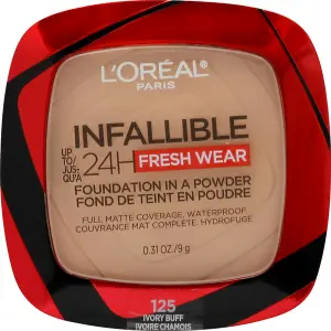 L'Oreal Paris Infallible Up To 24H Fresh Wear Foundation In A Powder 125 Ivory Buff 9g