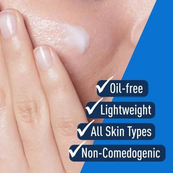 CeraVe PM Facial Moisturizing Lotion LIGHTWEIGHT, OIL-FREE NIGHT CREAM 89ml With Free Lipliner By Genuine Collection - Image 3