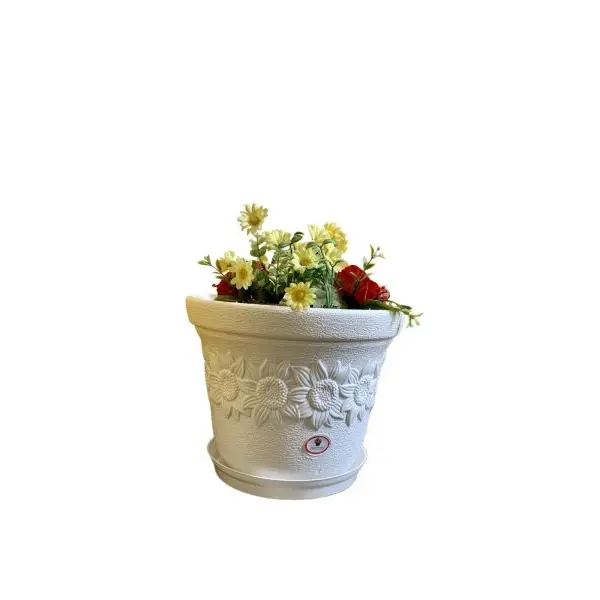 12 Inch Beautiful Sunny Flower Pot For Indoor Outdoor Garden - Image 3