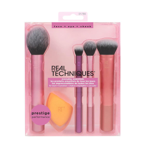 Real Techniques Everyday Essentials Base Brush and Sponge Set By Genuine Cllection