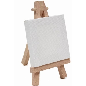 Mini Easel With Canvas (12x16 CM) By Mitrata