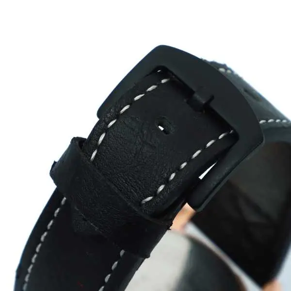 Black Color Unisex Dial Casual Leather Strap Watch - Image 3