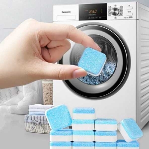 12Pcs Washing Machine Cleaner Stain Dirt Washing Cleaning Washer Clean Detergent Effervescent Tablet Wash Machine Cleaner