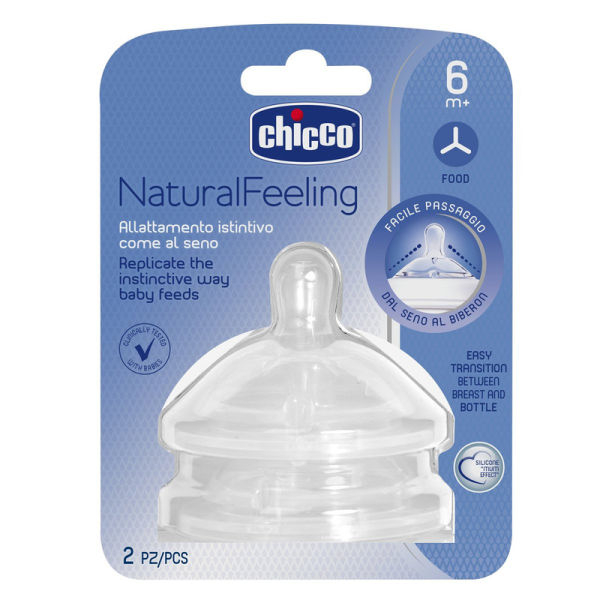 Chicco Natural Feeling Fast Flow Teat 2 Pieces - Image 2