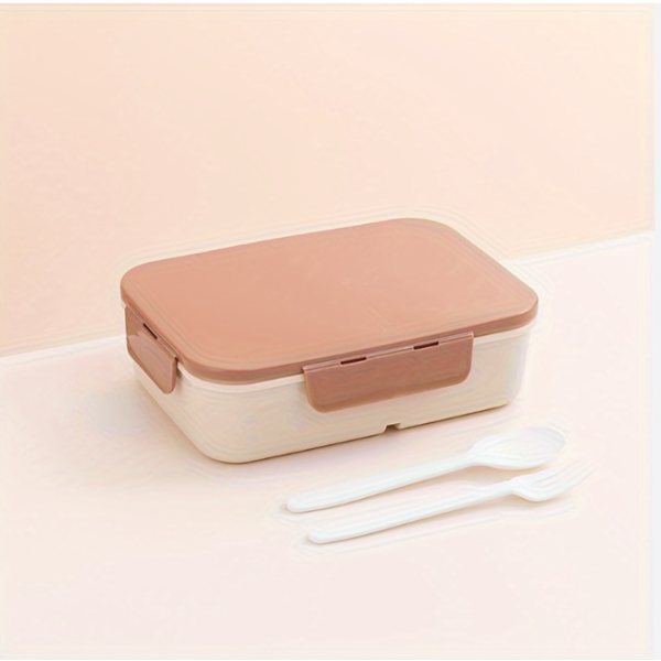 Plastic Lunch Box Student Portable Flip Lid Lunch Box Travel Take Away Bento Box Kitchen Restaurant Food Storage Container,back to school-MULTICOLOR - Image 4