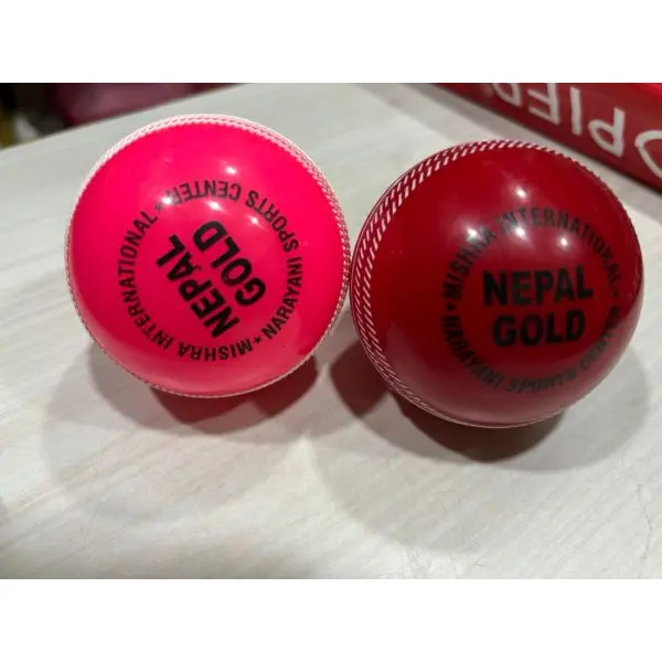 Nepal Gold Hard Cricket Ball Multicolor - Image 3